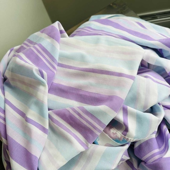 Vintage flat queen sheet & 2 pillow cases - Picture 3 of 5